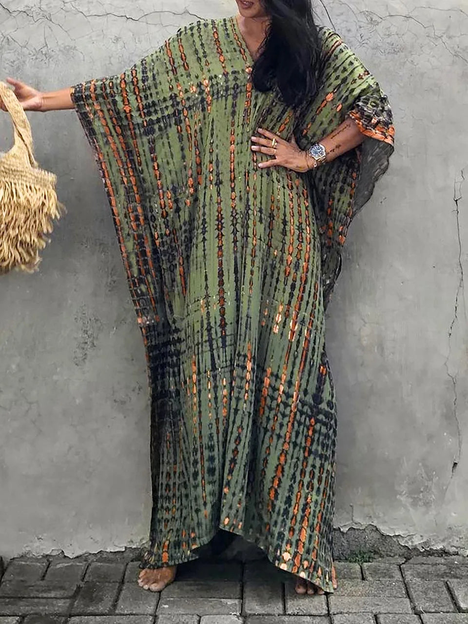 Emma | Women's Relaxed Fit Maxi Kaftan Dress