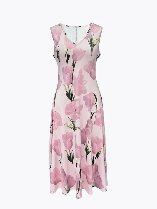 Violetta | Women’s Sophisticated Floral Maxi Dress With Cardigan