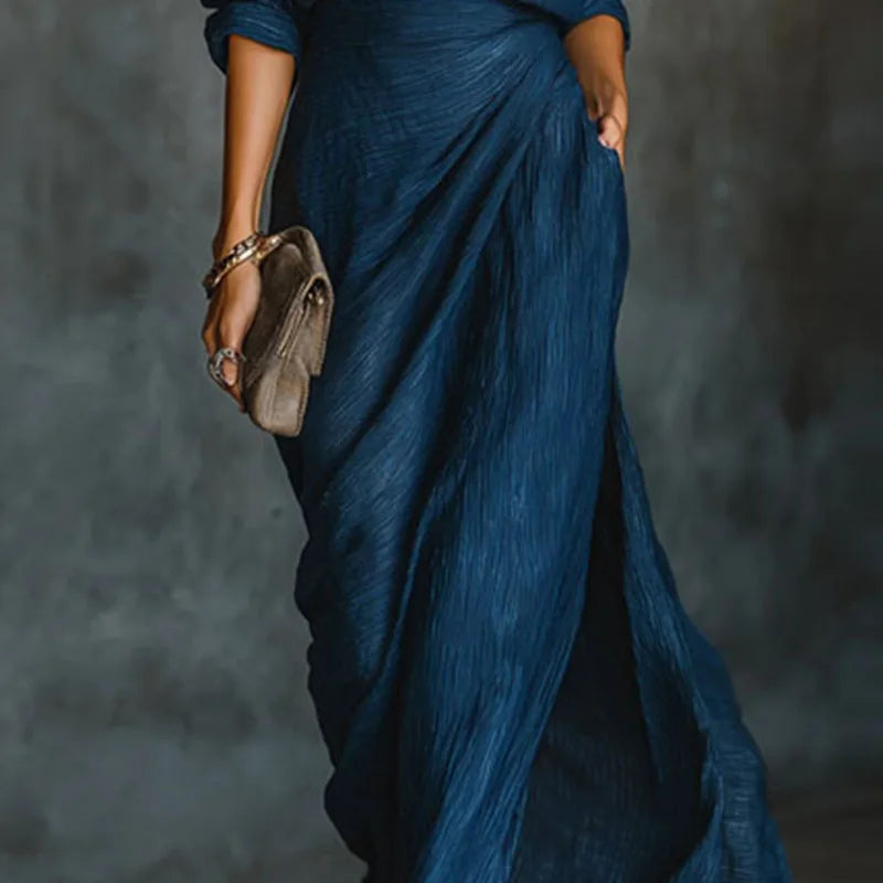 Gesa | Women's Elegant Wrap Shirt Dress
