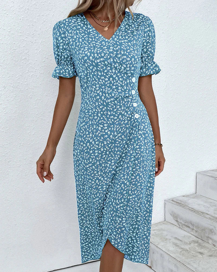 Gitta | Women’s Summer Floral A-line Midi Dress