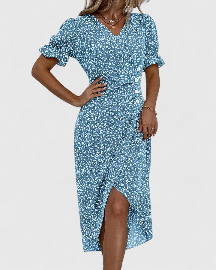 Violet | Women's Summer Floral Wrapped Dress