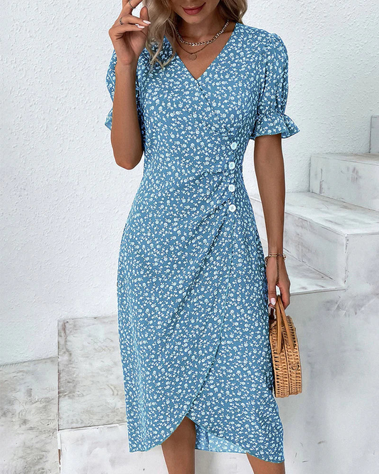 Gitta | Women’s Summer Floral A-line Midi Dress