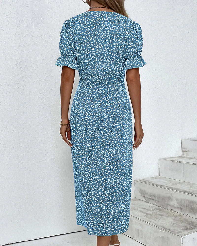 Gitta | Women’s Summer Floral A-line Midi Dress