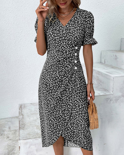 Gitta | Women’s Summer Floral A-line Midi Dress