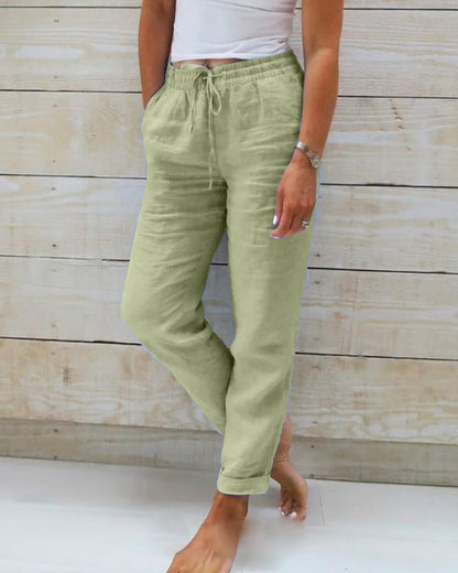 Zara | Women’s Cuffed Hem Summer Jogger Trousers