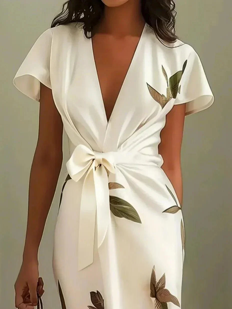 Sophia | Women's Elegant Printed Wrap Dress