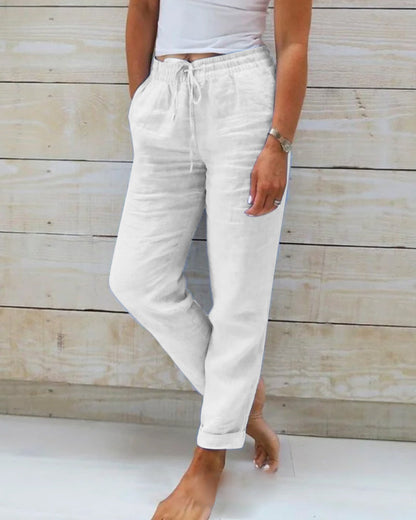 Zara | Women’s Cuffed Hem Summer Jogger Trousers