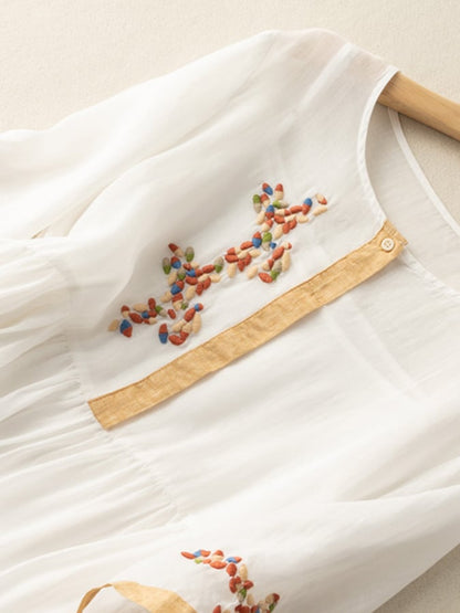 Millie | Women's Elegant Linen Midi Dress
