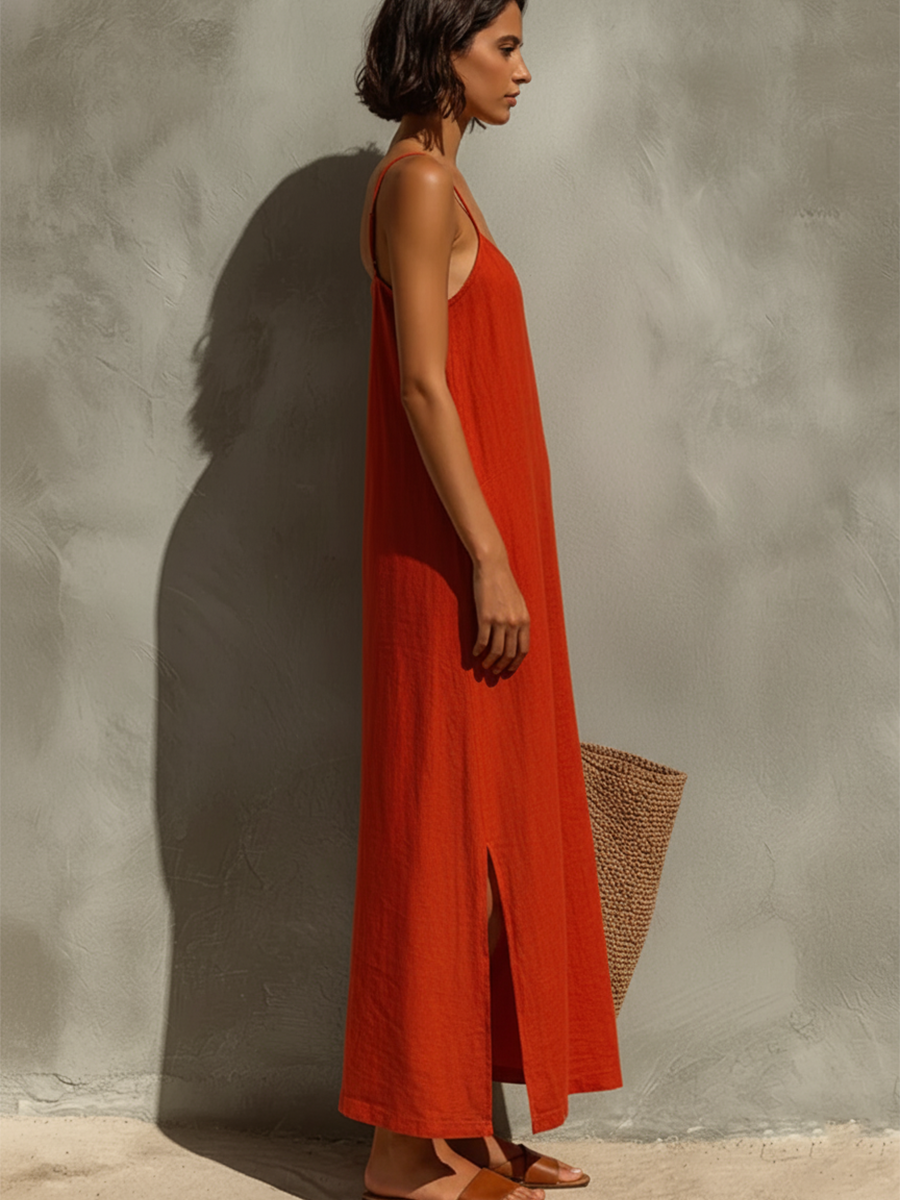 Rachel | Women's Summer Maxi Spaghetti Strap Dress