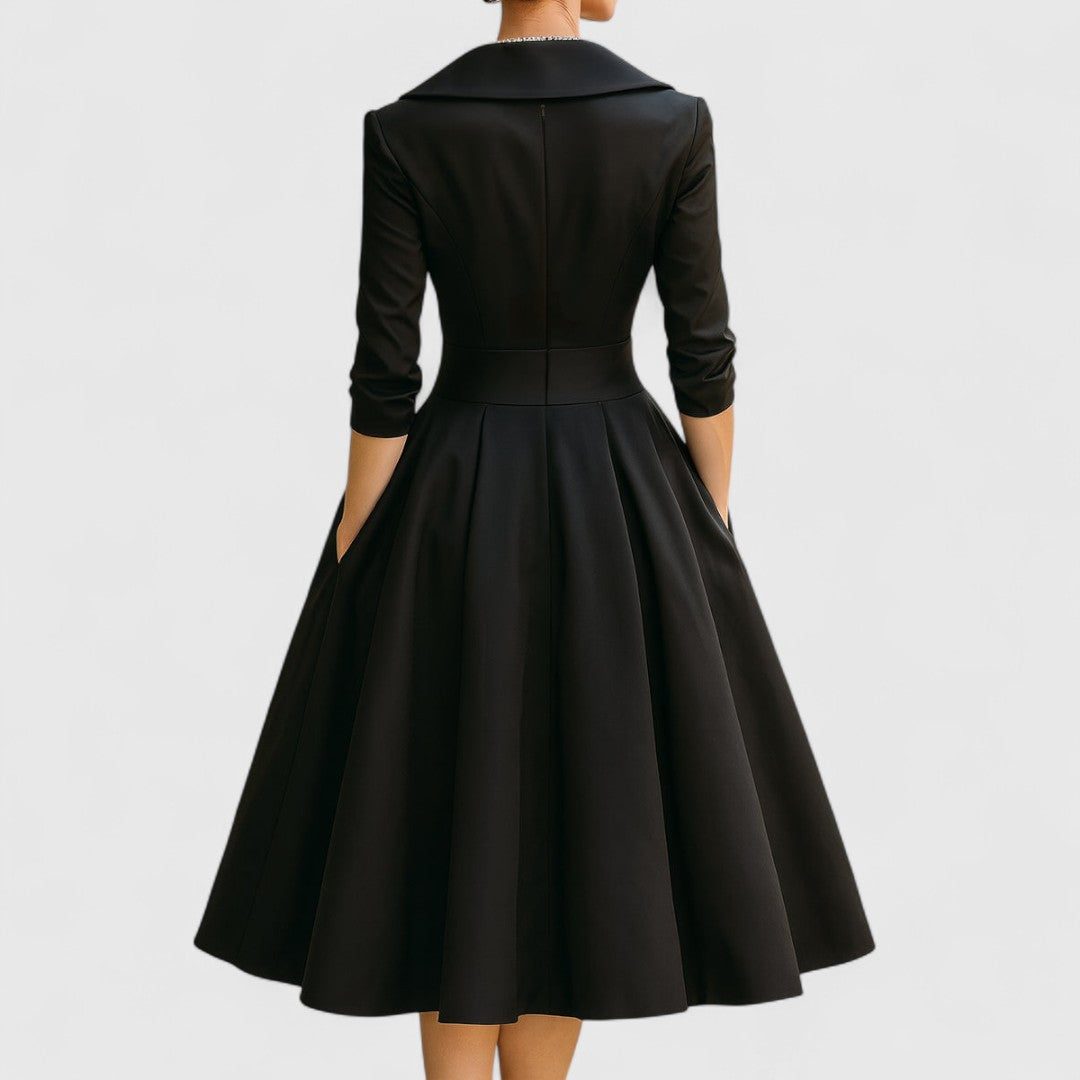 Diana | Women's Elegant Wrap Midi Evening Dress