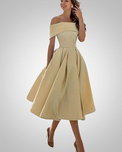 Peppa | Women’s Elegant Summer Off-Shoulder Dress