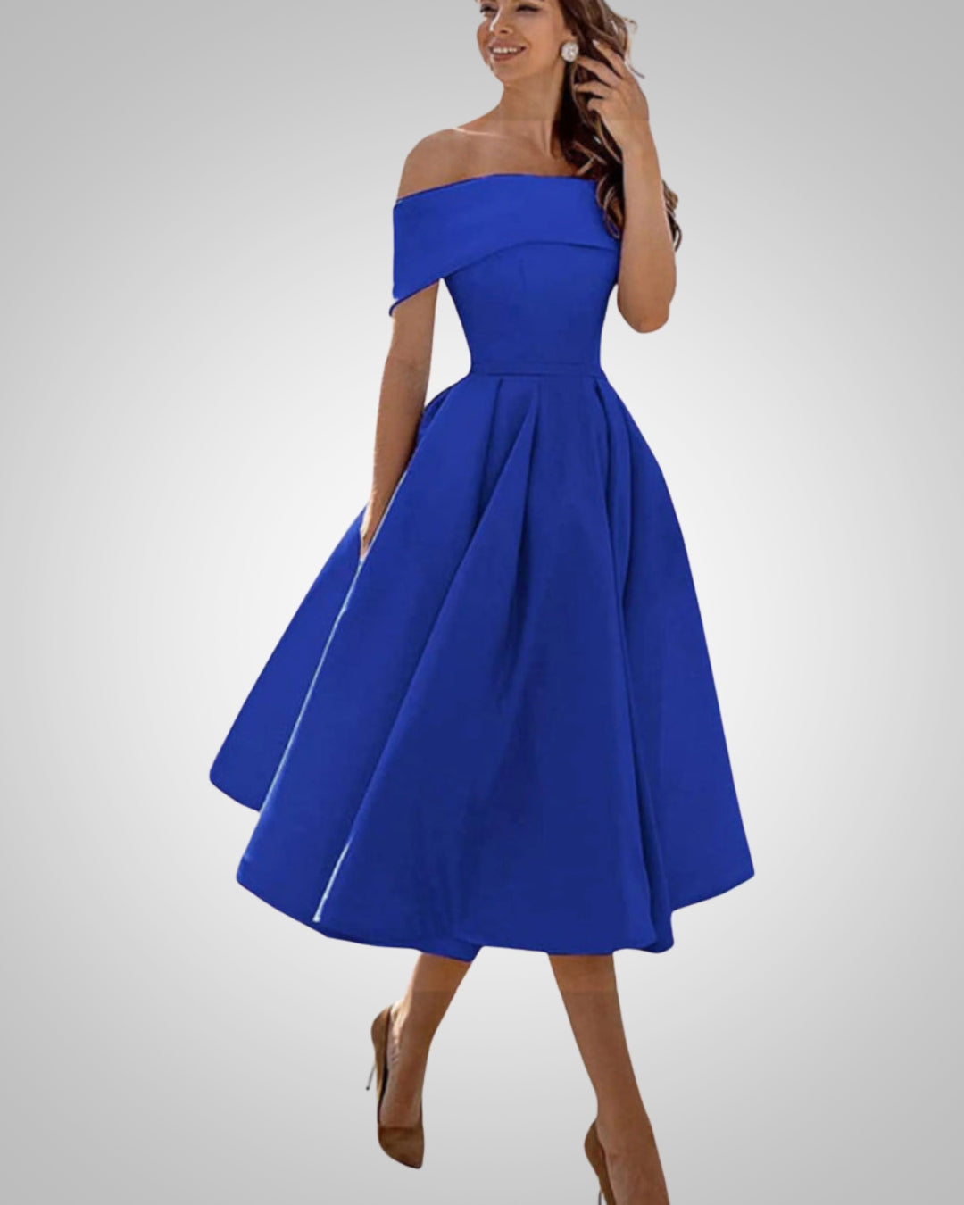 Peppa | Women’s Elegant Summer Off-Shoulder Dress
