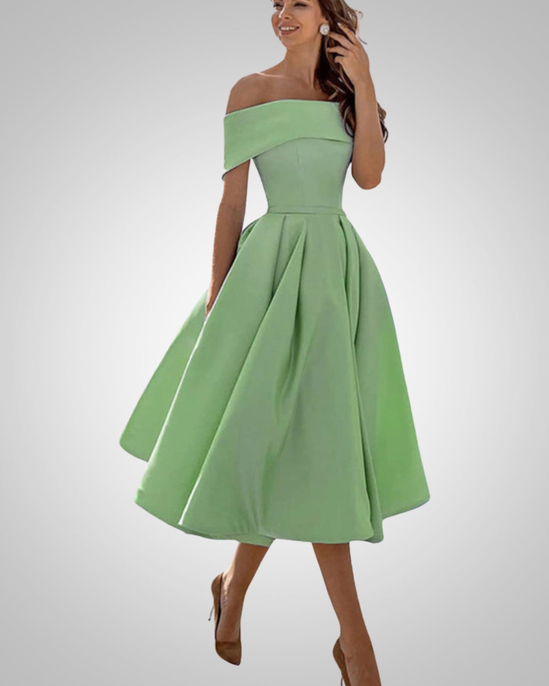 Peppa | Women’s Elegant Summer Off-Shoulder Dress