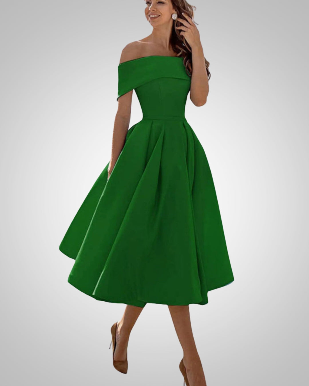 Peppa | Women’s Elegant Summer Off-Shoulder Dress