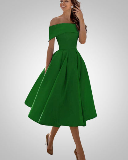 Peppa | Women’s Elegant Summer Off-Shoulder Dress