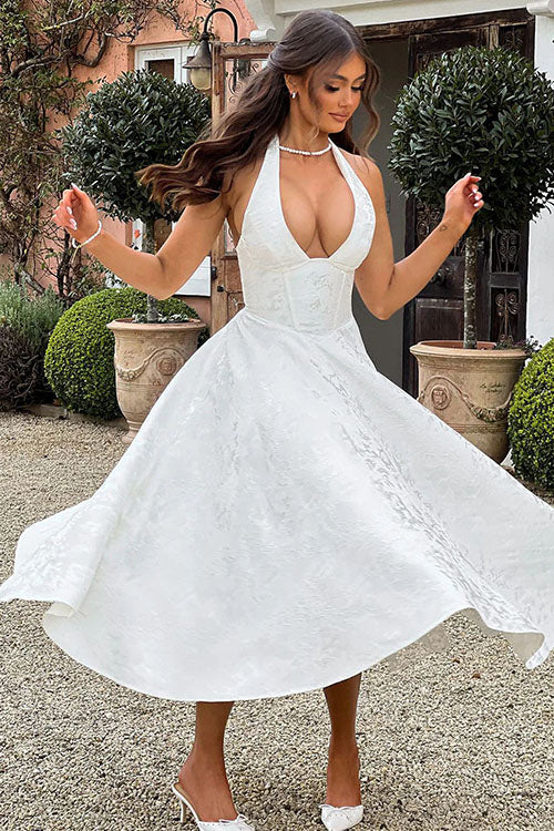 Emily | Women's Elegant A-Line Wedding Guest Dress