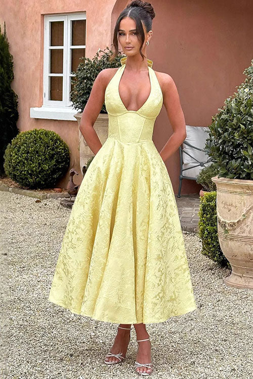 Emily | Women's Elegant A-Line Wedding Guest Dress