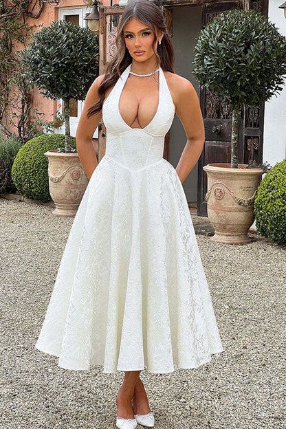 Emily | Women's Elegant A-Line Wedding Guest Dress