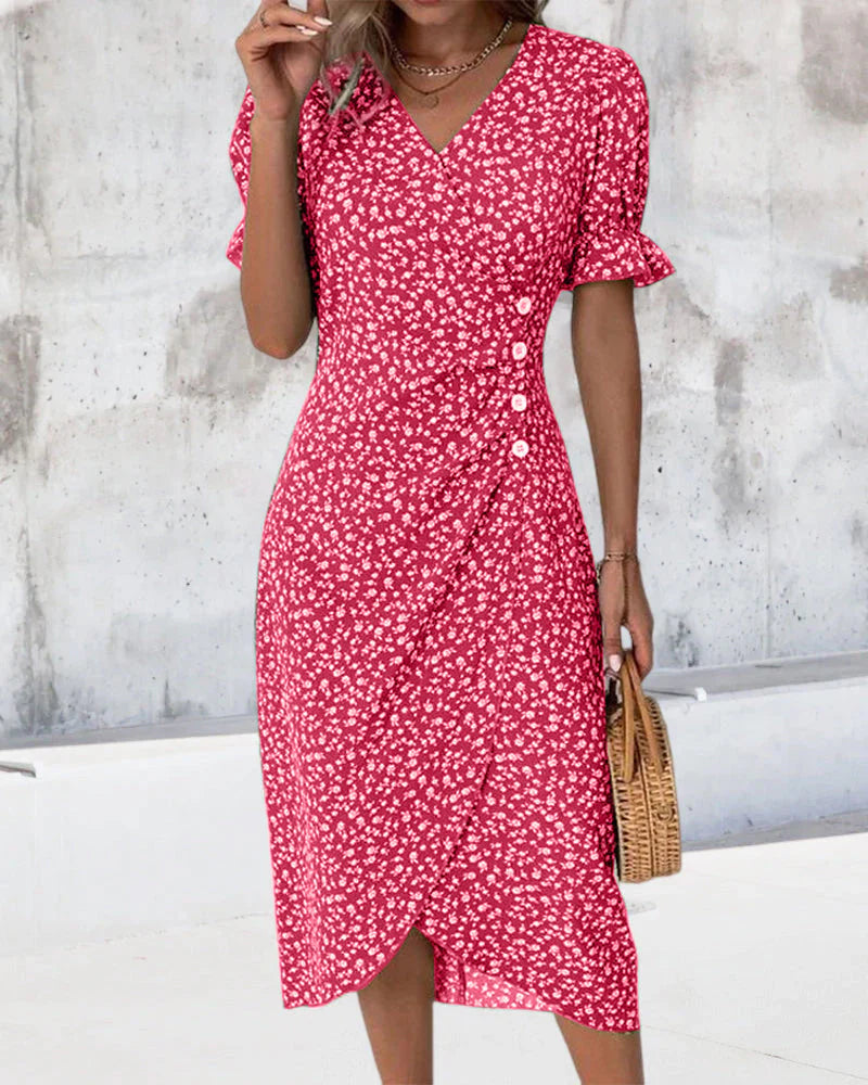 Gitta | Women’s Summer Floral A-line Midi Dress