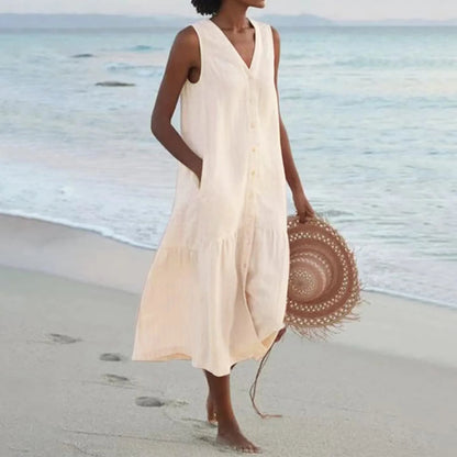 Vienna | Women's Casual Beach Dress With Tummy Coverage