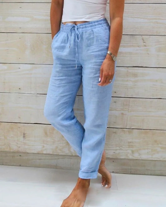 Zara | Women’s Cuffed Hem Summer Jogger Trousers