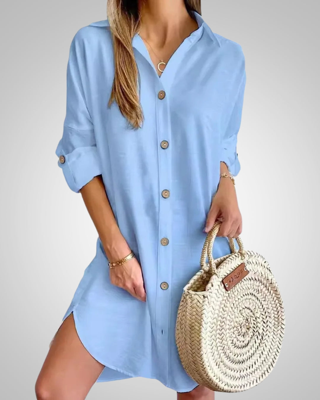 Skye | Women's Relaxed Button Shirt Dress