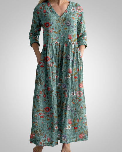 Rosina | Women's Casual V-neck Midi Dress