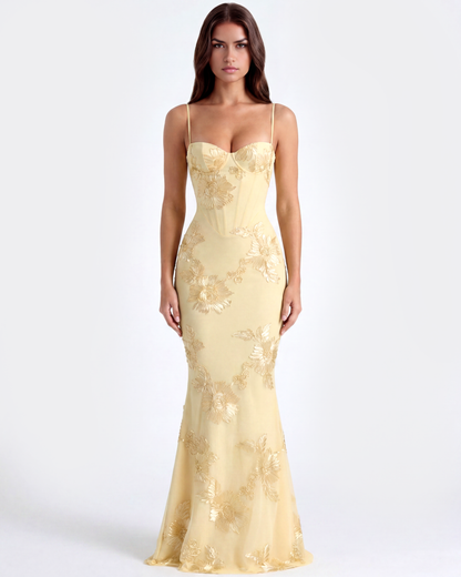 Amelie | Women's Embroided Formal Wedding Guest Dress