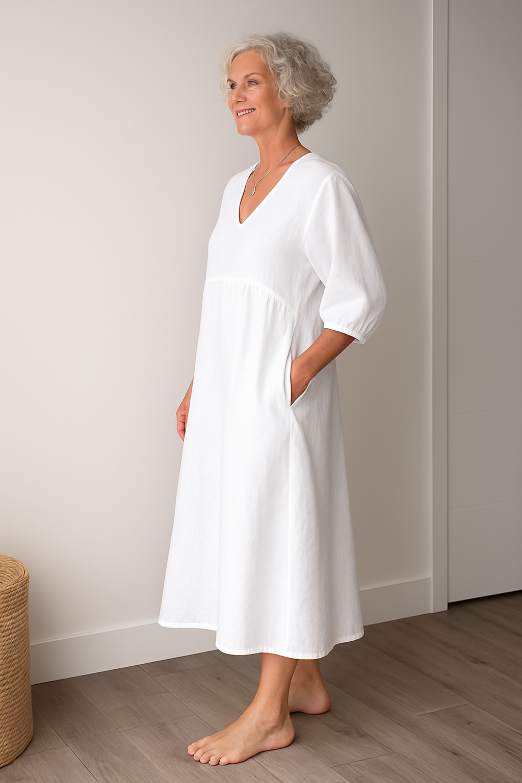 Jelena | Women's Casual Shortsleeve V-Neck Dress