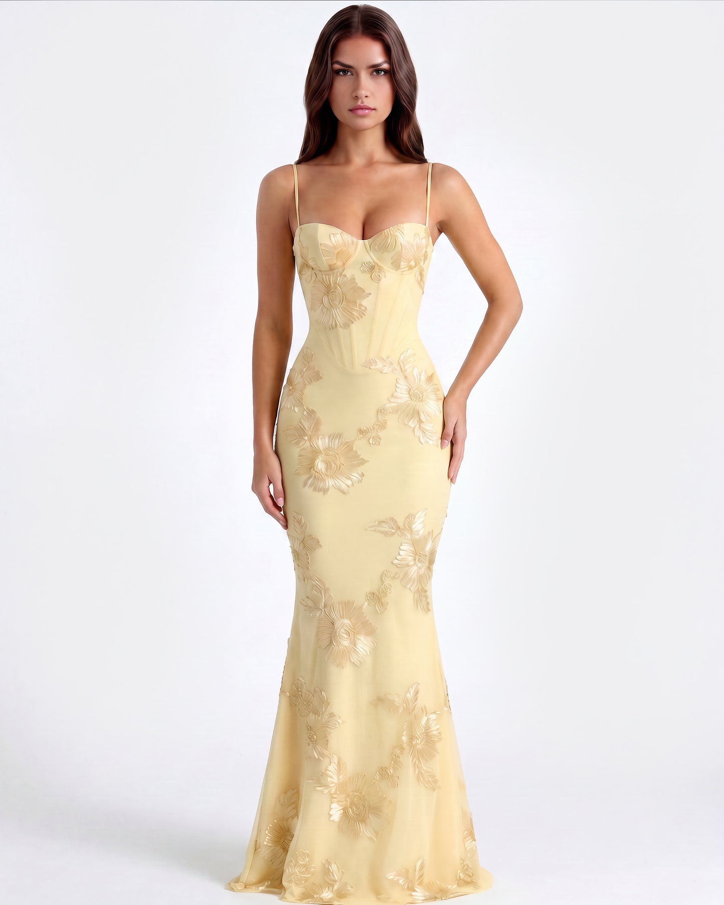 Amelie | Women's Embroided Formal Wedding Guest Dress