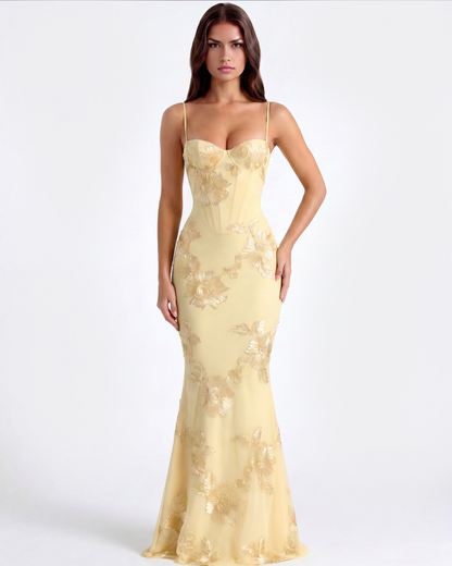 Amelie | Women's Embroided Formal Wedding Guest Dress