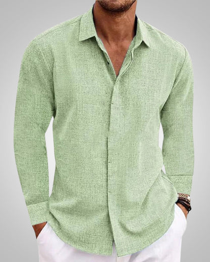 Alex | Men's Summer Long Sleeves Linen Shirt