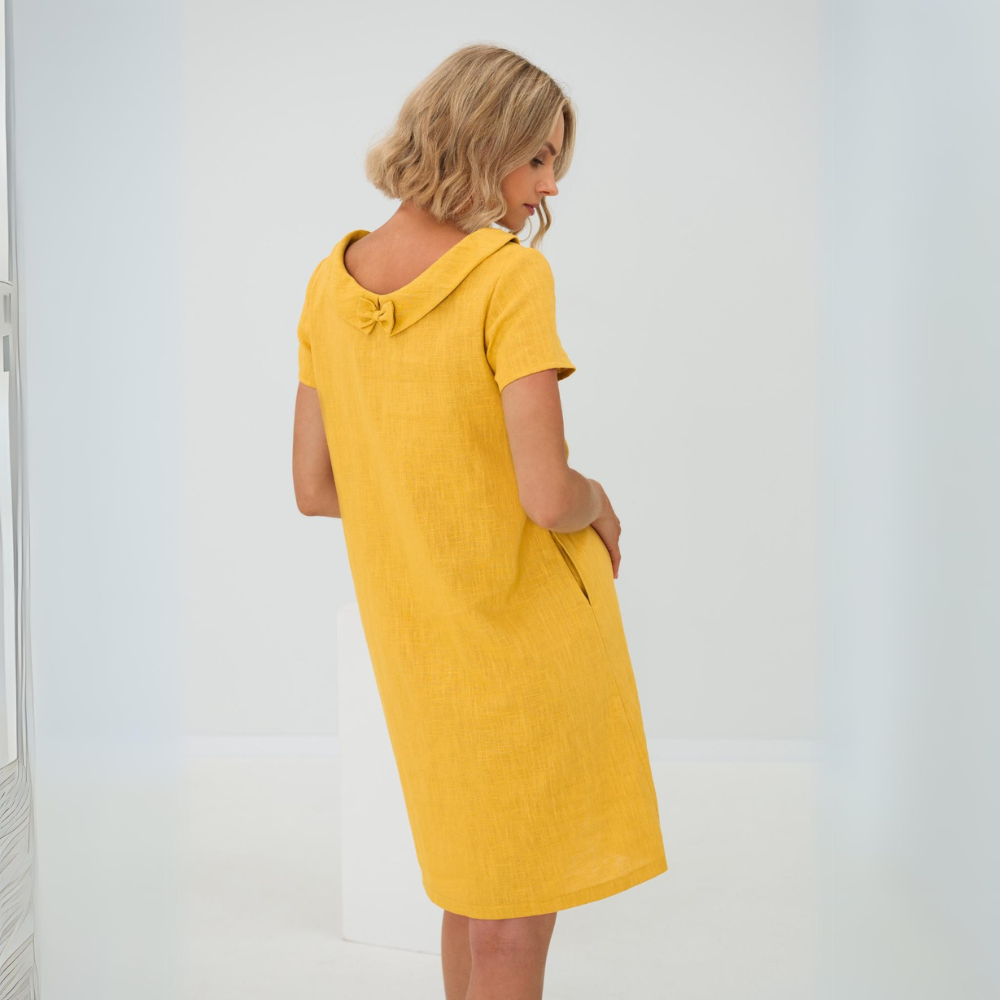 Frances | Women's Relaxed Round Neck Midi Dress