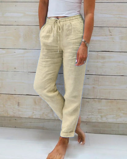 Zara | Women’s Cuffed Hem Summer Jogger Trousers