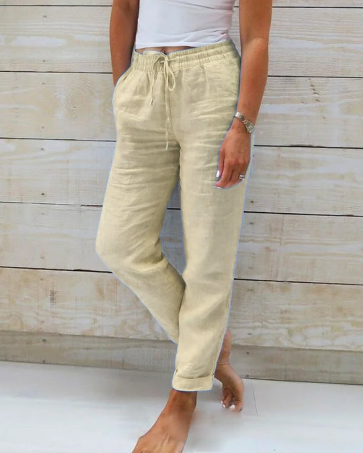 Zara | Women’s Cuffed Hem Summer Jogger Trousers