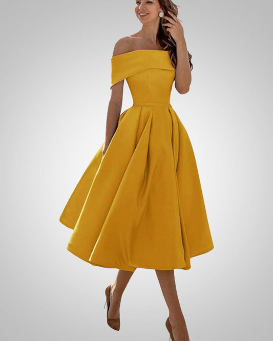 Peppa | Women’s Elegant Summer Off-Shoulder Dress