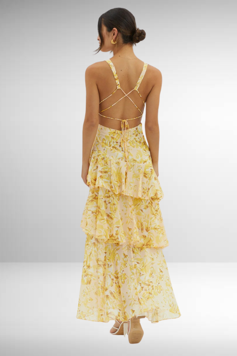 Solveig | Women’s Elegant Summer V-Neck Maxi Dress