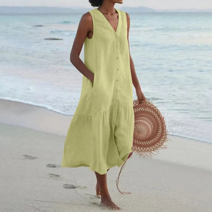 Vienna | Women's Casual Beach Dress With Tummy Coverage