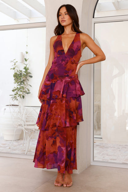 Solveig | Women’s Elegant Summer V-Neck Maxi Dress