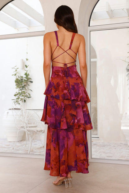 Solveig | Women’s Elegant Summer V-Neck Maxi Dress
