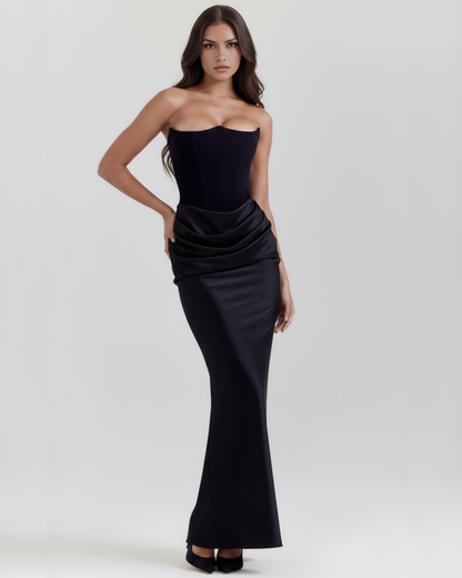 Sarah | Women's Evening Satin Corset Dress