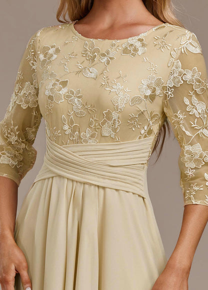 Arleta | Women's Summer Embroidered Chiffon Midi Dress
