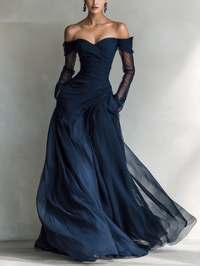 Daisy | Women's Elegant Off-Shoulder Maxi Dress