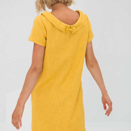 Frances | Women's Relaxed Round Neck Midi Dress