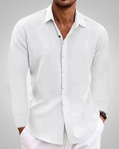Alex | Men's Summer Long Sleeves Linen Shirt