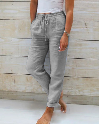Zara | Women’s Cuffed Hem Summer Jogger Trousers