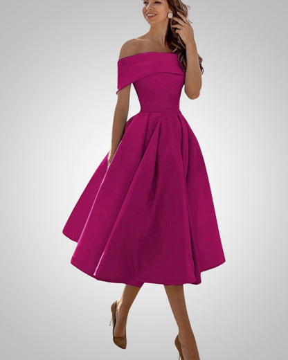 Peppa | Women’s Elegant Summer Off-Shoulder Dress