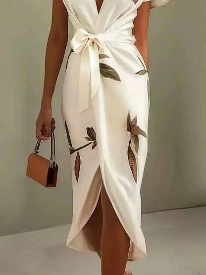 Sophia | Women's Elegant Printed Wrap Dress