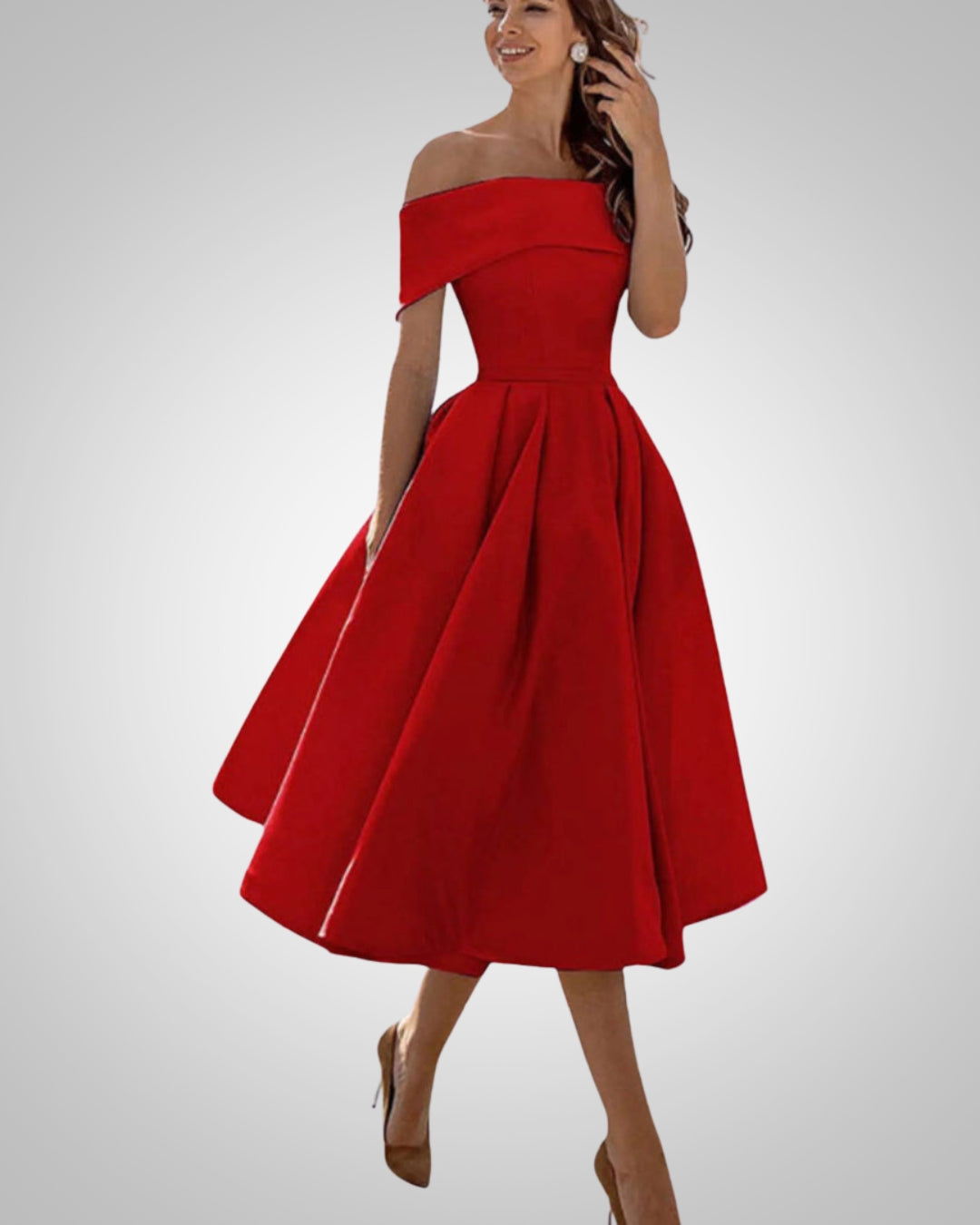 Peppa | Women’s Elegant Summer Off-Shoulder Dress