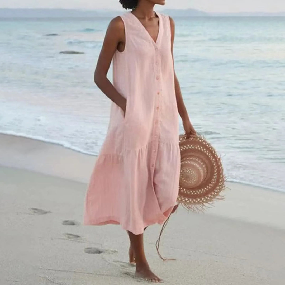 Vienna | Women's Casual Beach Dress With Tummy Coverage